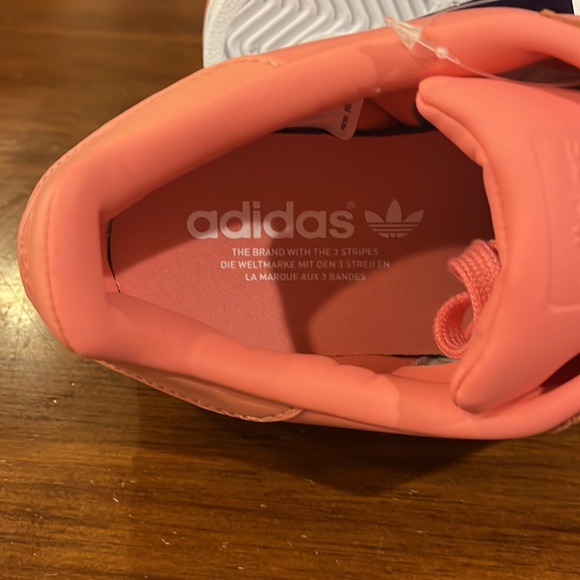 Adidas Superstar Metal Toe W Shoes Sneakers new Rose BY9750 Women’s Size 8 - Picture 14 of 16